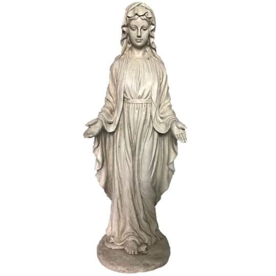 Santa's Workshop 30" Cold Cast Virgin Mary Statue By Santasworkshop in Gray | 11.5" x 9" x 30" | Michaels®
